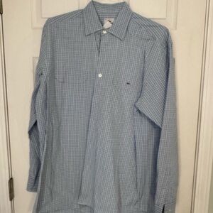 Lacoste Light Blue Patterned Button Down Shirt
